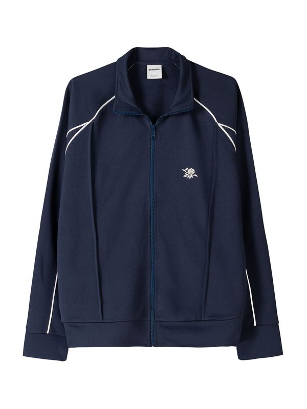 Bershka Bershka Prijelazna jakna  morsko plava / bijela