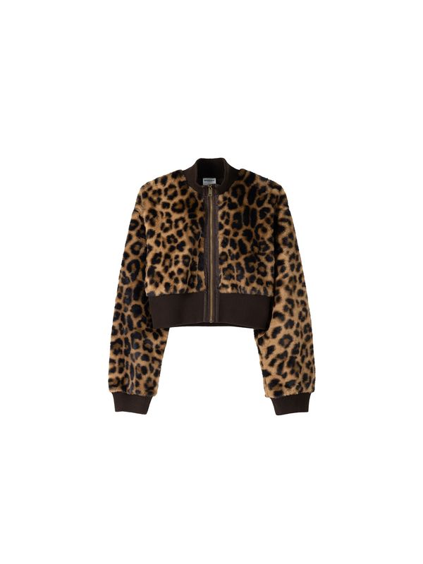 Bershka Bershka Prijelazna jakna  smeđa / čokolada / svijetlosmeđa