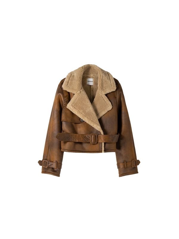 Bershka Bershka Prijelazna jakna  smeđa