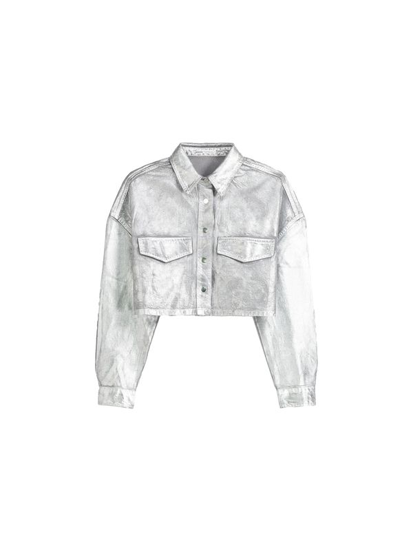 Bershka Bershka Prijelazna jakna  srebro