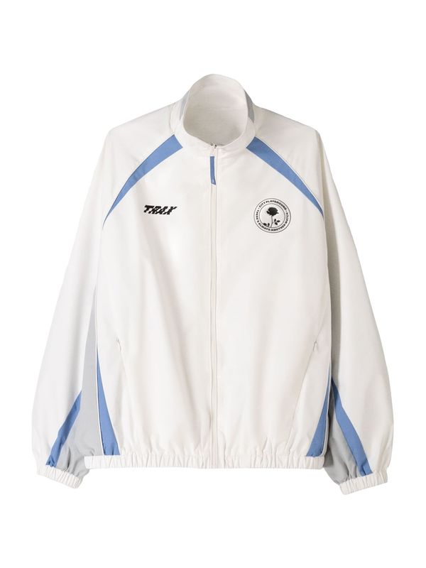 Bershka Bershka Prijelazna jakna  svijetloplava / svijetlosiva / crna / bijela