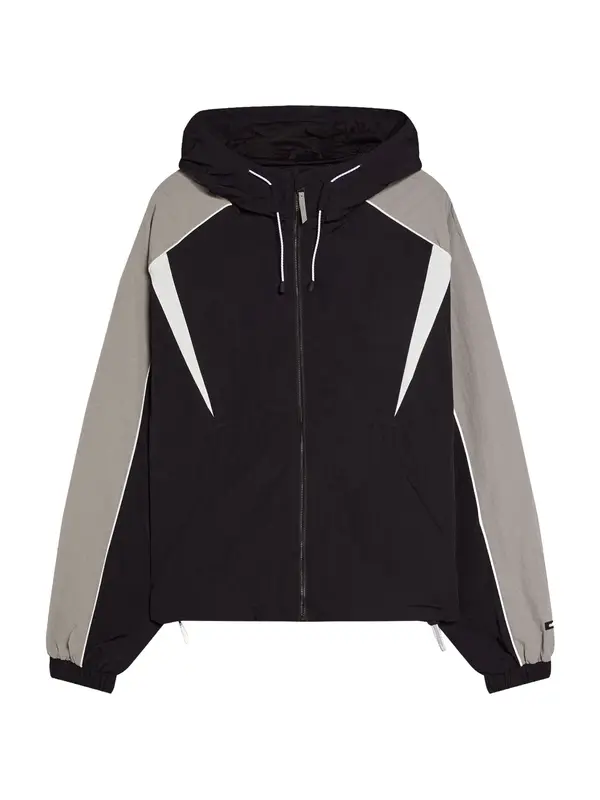 Bershka Bershka Prijelazna jakna  svijetlosiva / crna