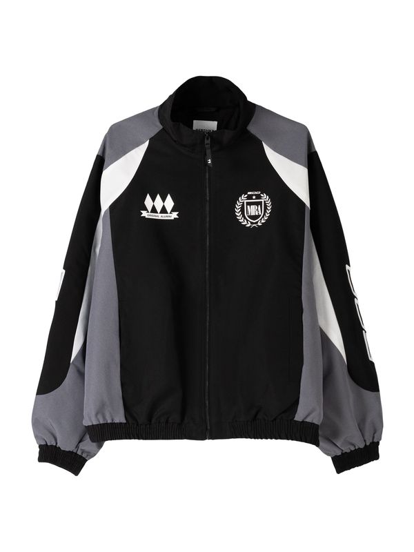 Bershka Bershka Prijelazna jakna  tamo siva / crna / bijela