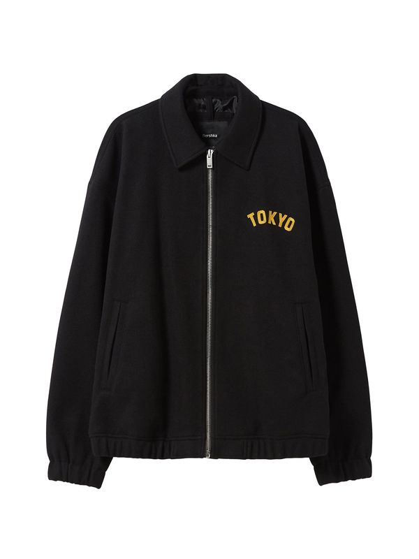 Bershka Bershka Prijelazna jakna  zlatno žuta / crna