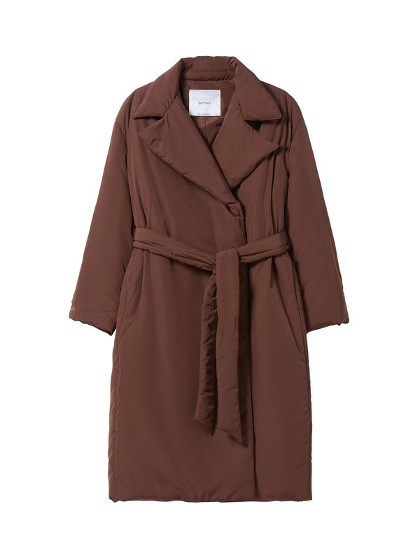 Bershka Bershka Prijelazni kaput  čokolada