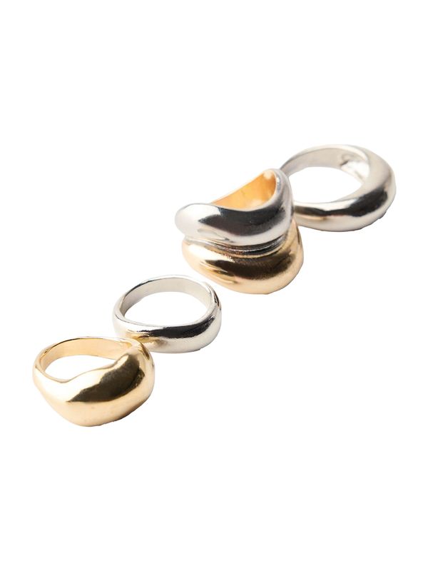 Bershka Bershka Prsten  zlatna / srebro