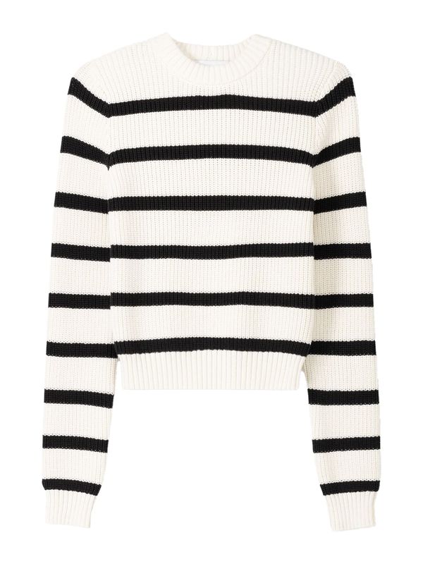 Bershka Bershka Pulover  crna / bijela
