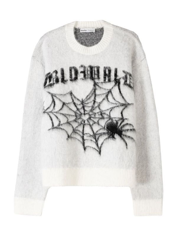 Bershka Bershka Pulover  crna / prljavo bijela