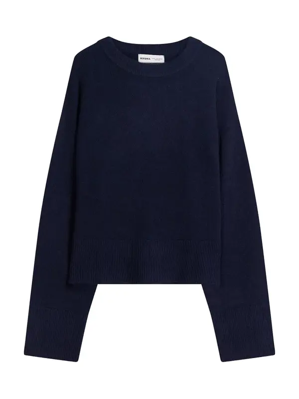 Bershka Bershka Pulover  tamno plava