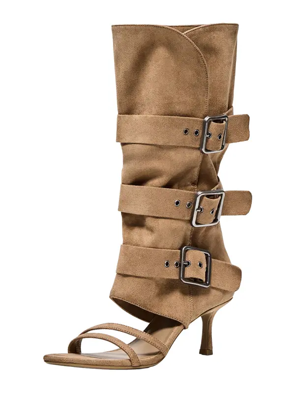 Bershka Bershka Sandale  boja devine dlake (camel)