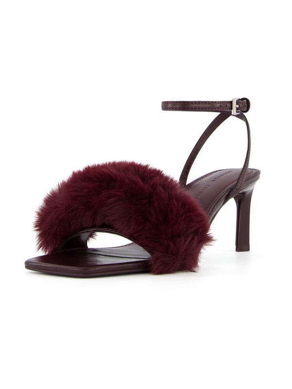 Bershka Bershka Sandale s remenčićima  burgund