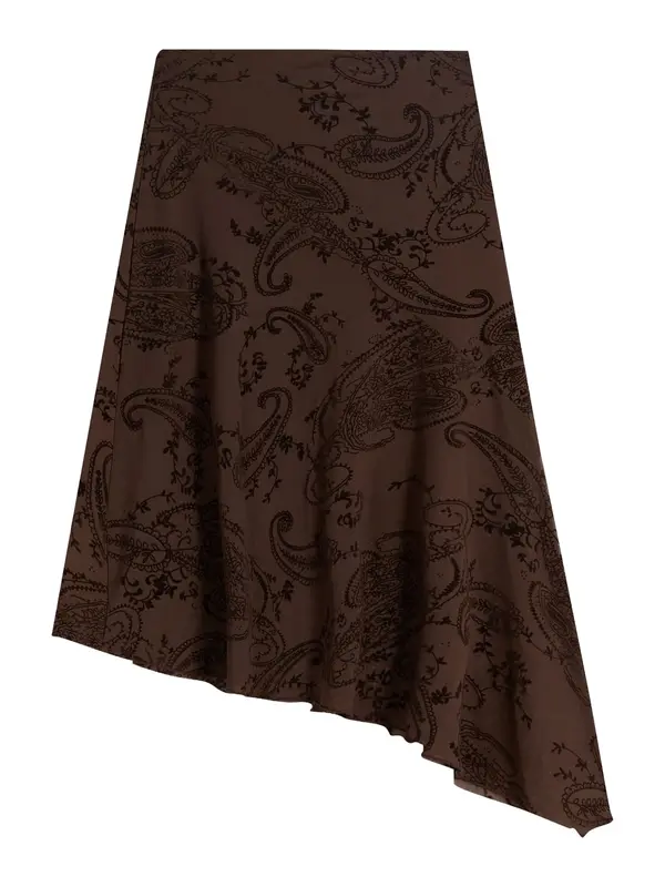 Bershka Bershka Suknja  cappuccino / tamno smeđa