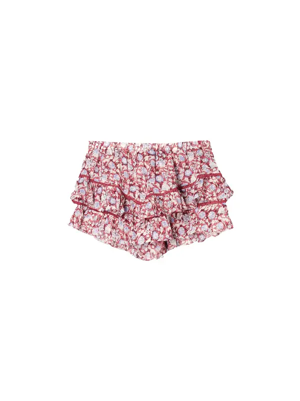 Bershka Bershka Suknja  golublje plava / magenta / bijela