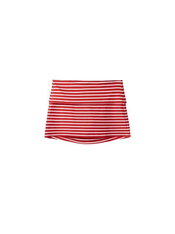 Bershka Bershka Suknja  krvavo crvena / bijela