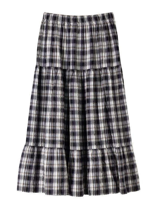 Bershka Bershka Suknja  svijetlosmeđa / crna / prljavo bijela