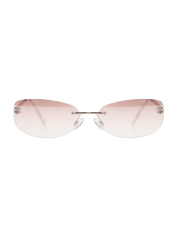 Bershka Bershka Sunčane naočale  pastelno roza / srebro