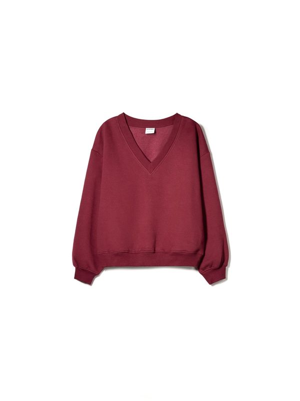 Bershka Bershka Sweater majica  burgund