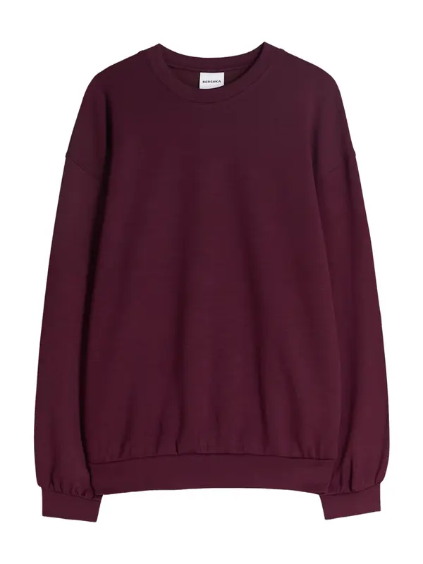 Bershka Bershka Sweater majica  burgund