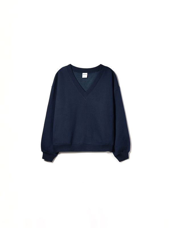 Bershka Bershka Sweater majica  mornarsko plava