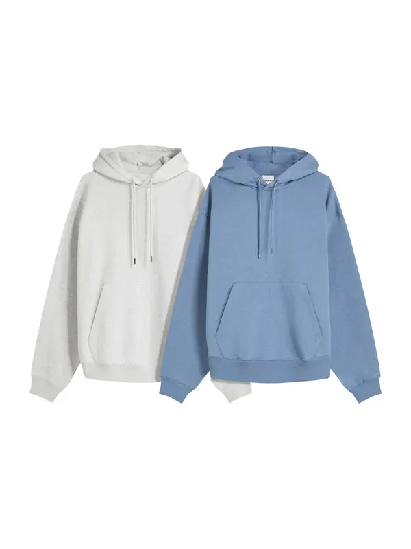 Bershka Bershka Sweater majica  morsko plava / siva melange