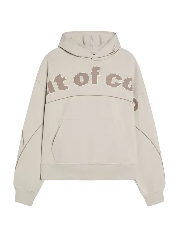 Bershka Bershka Sweater majica 'OUT OF CORE'  siva / tamo siva
