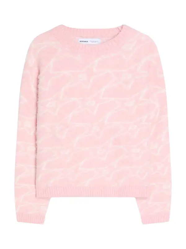 Bershka Bershka Sweater majica  roza