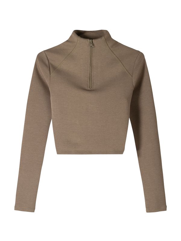 Bershka Bershka Sweater majica  tamno bež