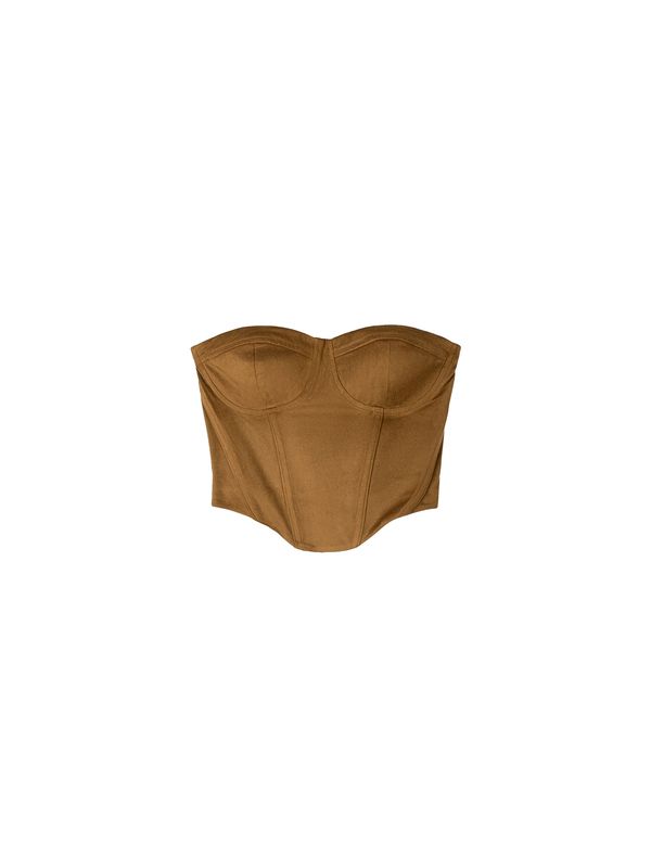 Bershka Bershka Top  boja devine dlake (camel)
