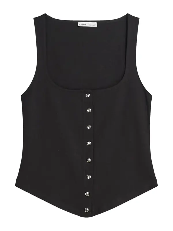 Bershka Bershka Top  crna