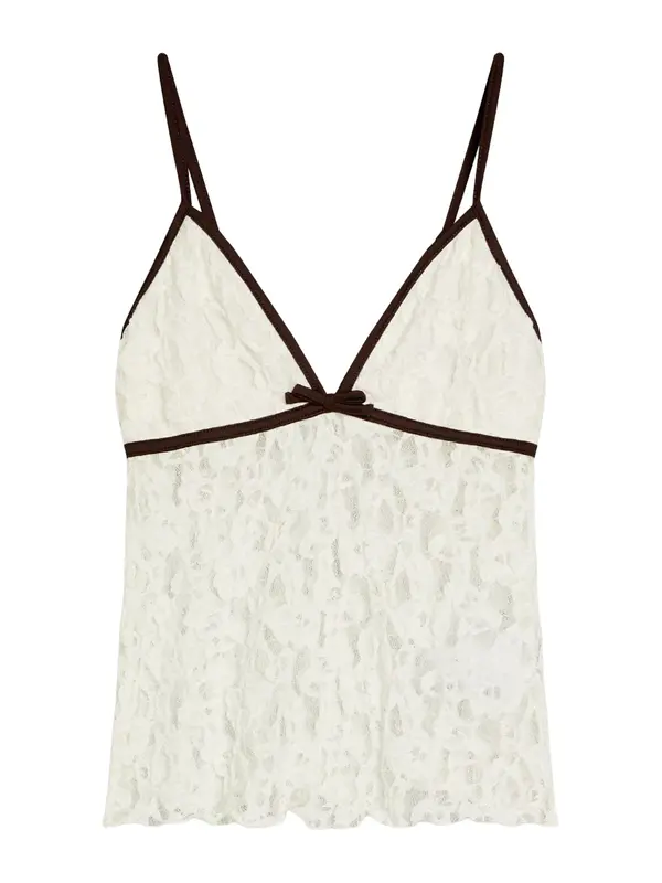 Bershka Bershka Top  crna / prljavo bijela