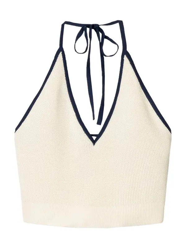 Bershka Bershka Top  ecru/prljavo bijela / crna