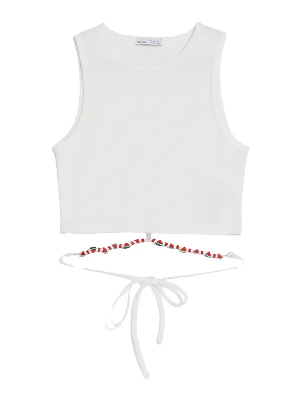 Bershka Bershka Top  ecru/prljavo bijela