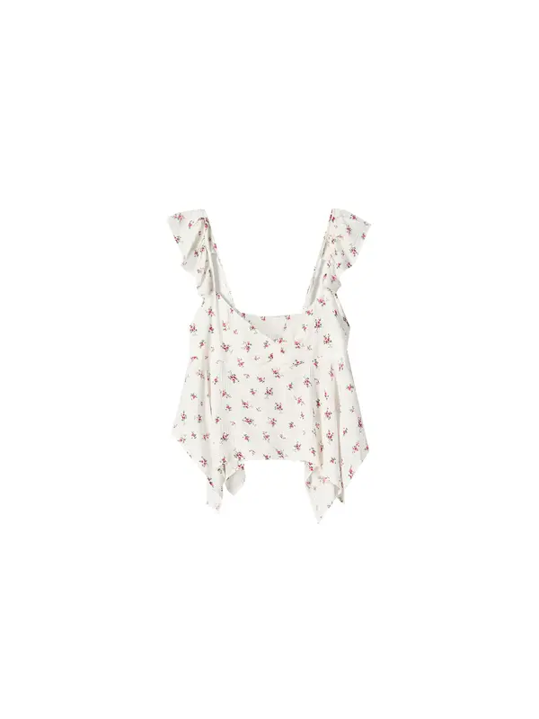 Bershka Bershka Top  kraljevski zelena / roza / bijela