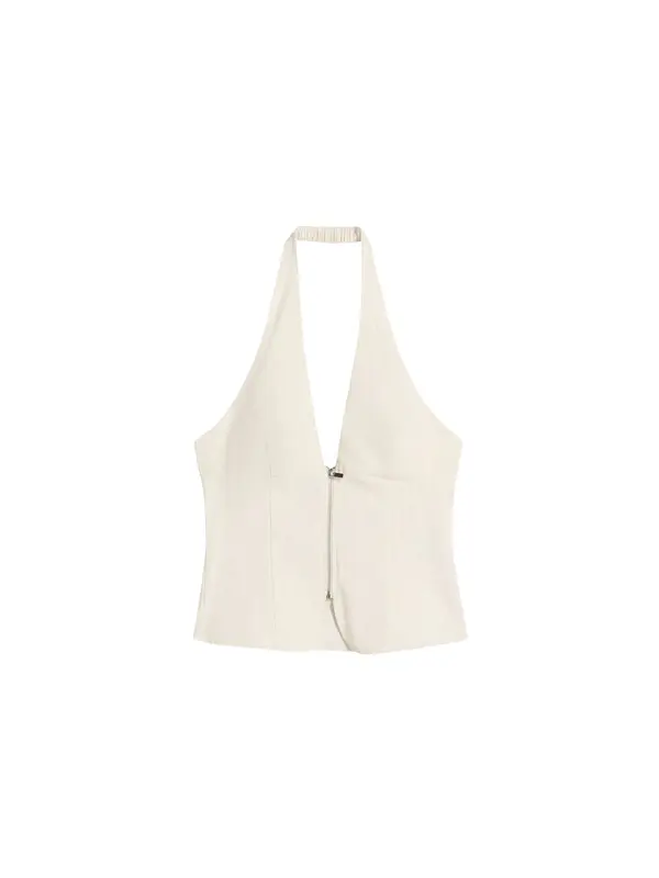 Bershka Bershka Top  pijesak / bijela