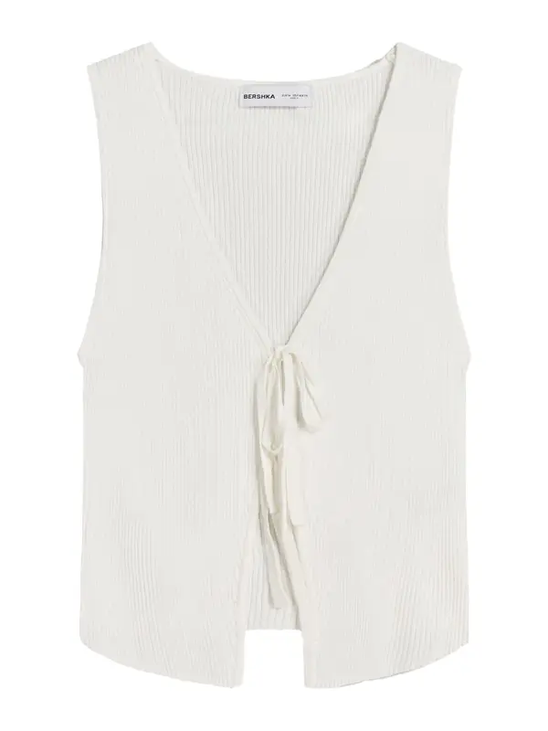 Bershka Bershka Top s naramenicama  bijela
