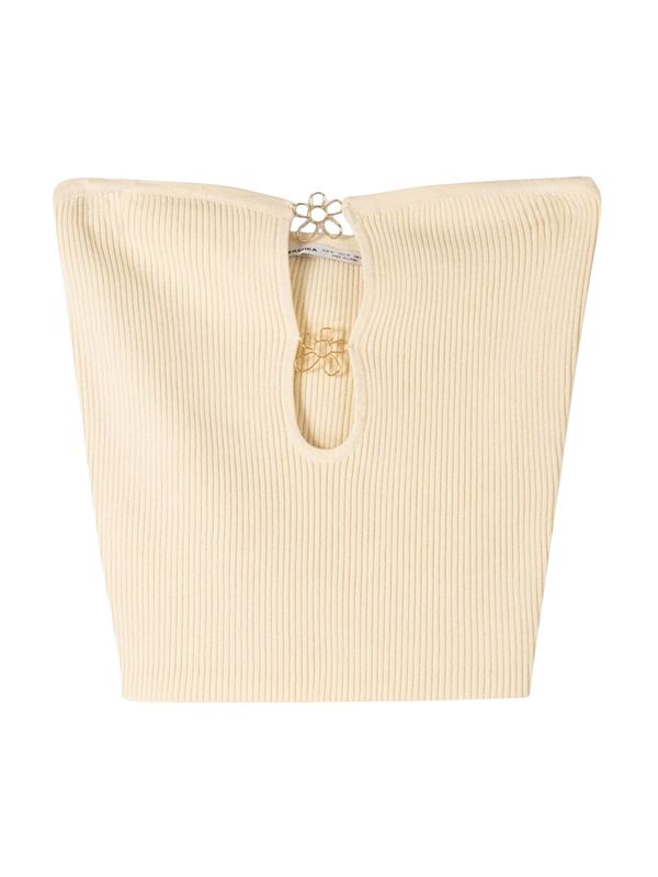 Bershka Bershka Top s naramenicama  boja pijeska