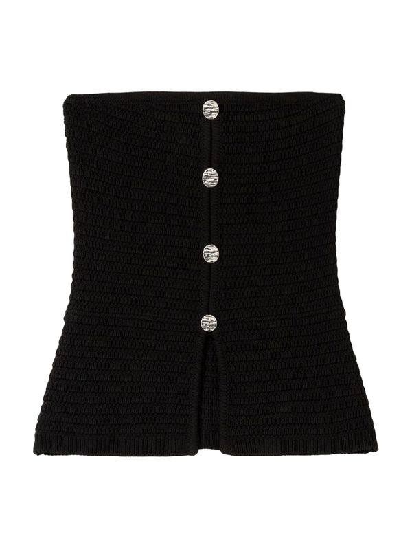 Bershka Bershka Top s naramenicama  crna