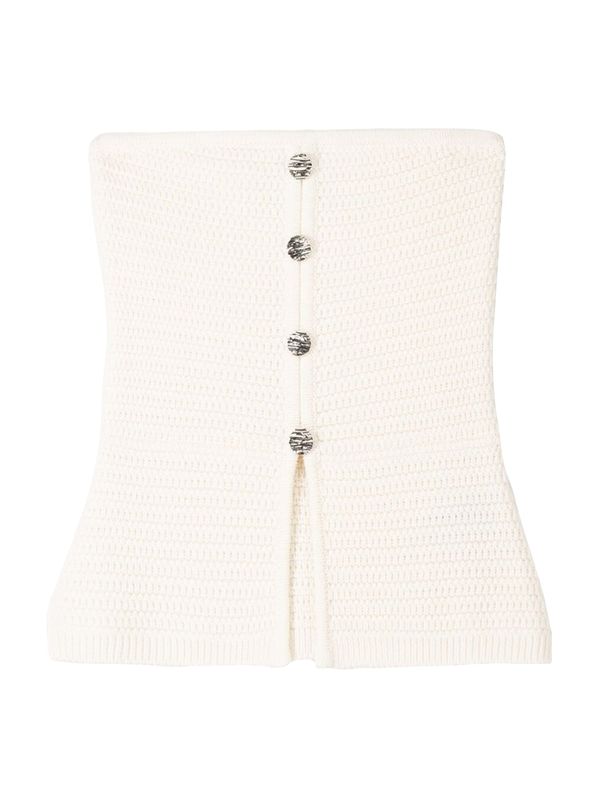 Bershka Bershka Top s naramenicama  ecru/prljavo bijela