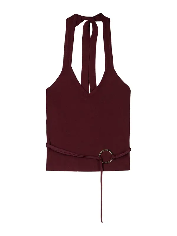 Bershka Bershka Top s naramenicama  jarko crvena