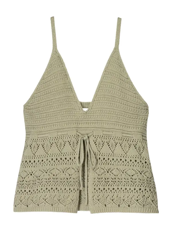 Bershka Bershka Top s naramenicama  tamno bež
