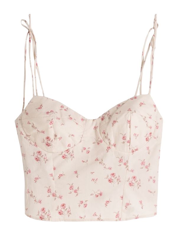 Bershka Bershka Top  svijetlobež / moka smeđa / roza