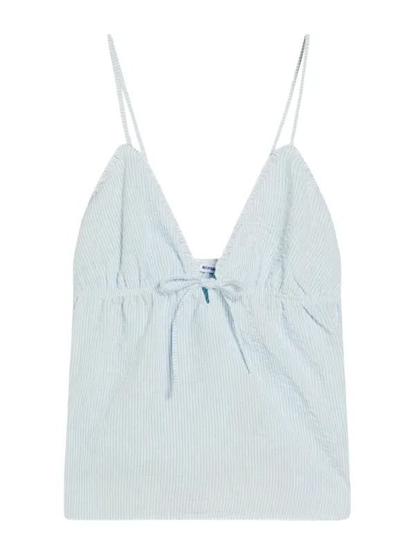 Bershka Bershka Top  svijetloplava / bijela
