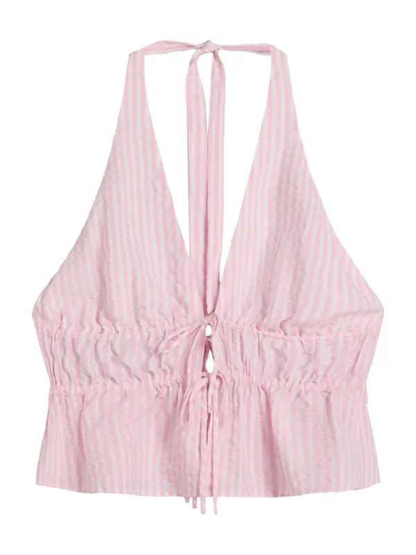 Bershka Bershka Top  svijetloroza / bijela