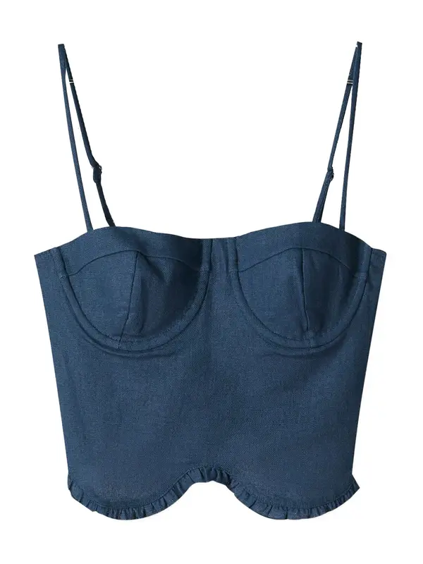 Bershka Bershka Top  tamno plava