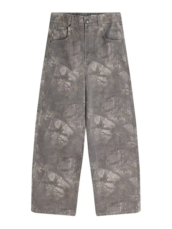 Bershka Bershka Traperice  antracit siva / bež siva / tamo siva