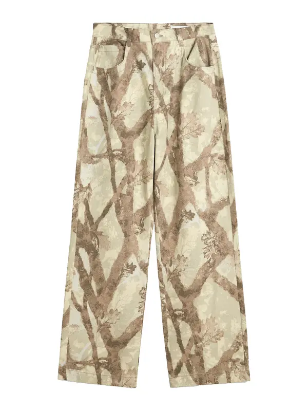 Bershka Bershka Traperice  brokat / kaki / maslinasta / pastelno zelena