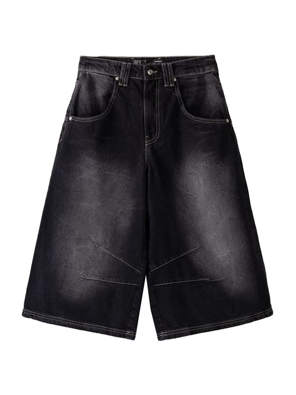 Bershka Bershka Traperice  crna / bijela