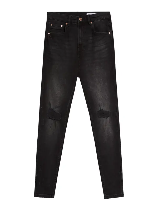 Bershka Bershka Traperice  crni traper