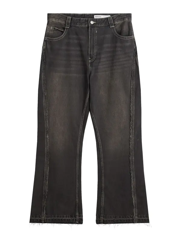 Bershka Bershka Traperice  crni traper