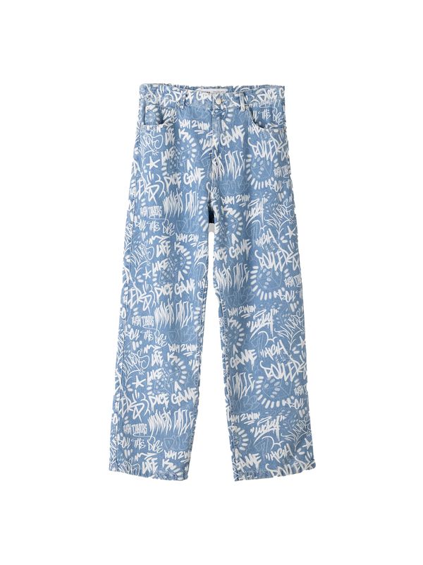 Bershka Bershka Traperice  plavi traper / prljavo bijela